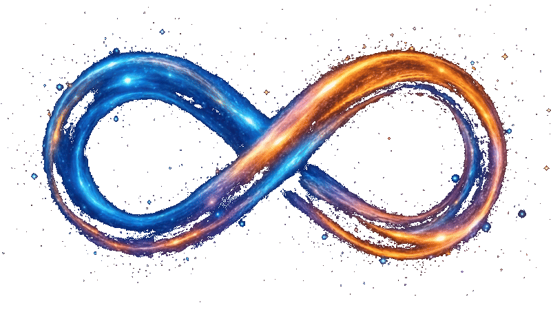 Celestial infinity symbol